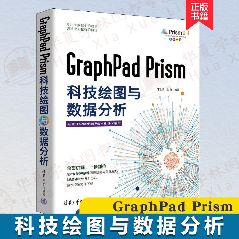 graphpad prism科技绘图与数据分析 graphpadprism基础 图表绘制统计