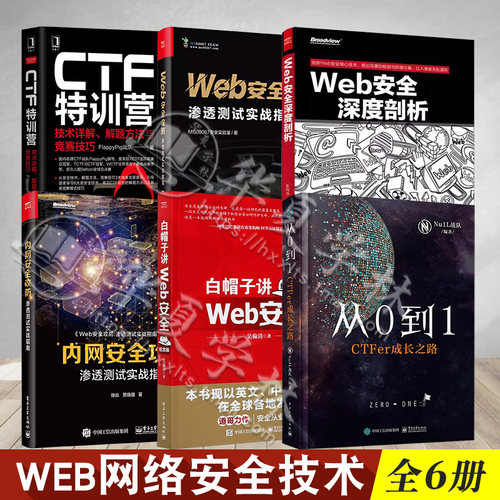 WEB网络安全技术全6册CTF特训