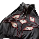 hoodie 美式 恶魔之眼图案jnco连帽衫 Y2K复古长袖 卫衣潮嘻哈Hoodie