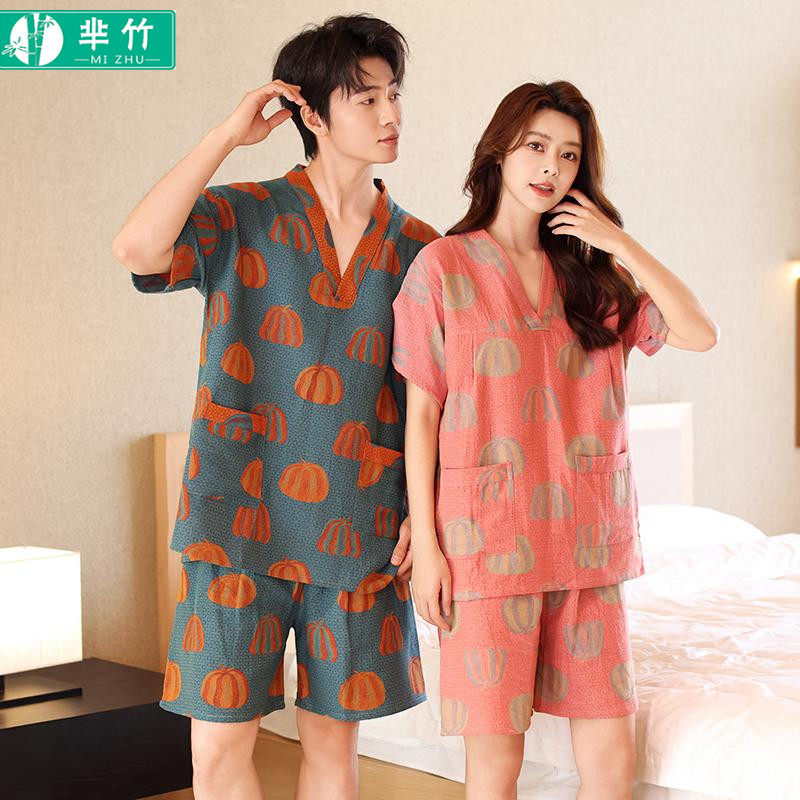 芈竹 纯棉家居睡衣女款汗蒸服情侣款洗浴大码按摩男款浴衣桑拿服,居家布艺,汗蒸服,淘宝优惠券,粉丝福利购,淘宝优惠卷