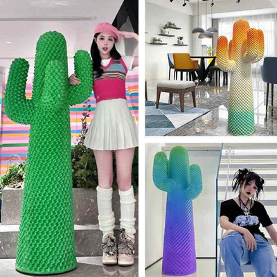 网红仙人掌衣架落地摆件