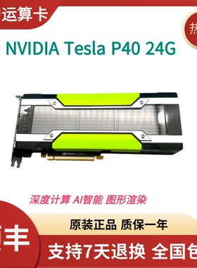 TESLA P40 24GB 深度学习显卡AI训练数据建模图形运算加速专用卡
