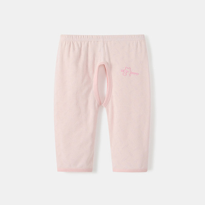 婴儿开裆裤夏薄款长裤男女宝宝打底裤新生儿裤子透气纯棉外穿睡裤