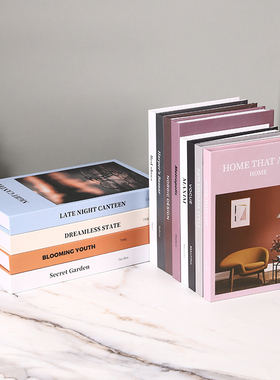 轻奢仿真书摆件高级感拍照道具书