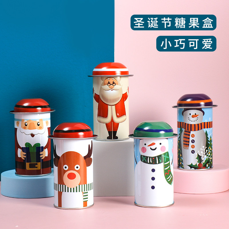 饼干桶雪花烘焙密封储物小铁盒图片