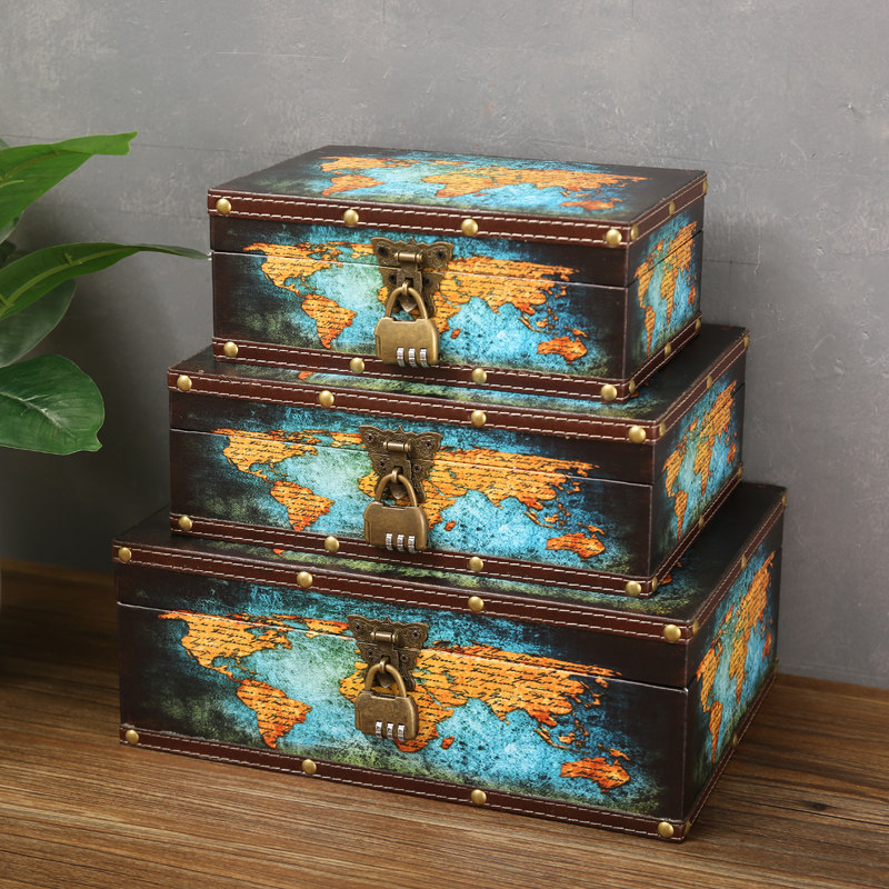 密码收纳盒子家用文件首饰多功能