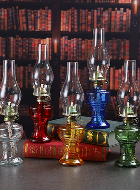 农村老式煤油灯年代感老物件