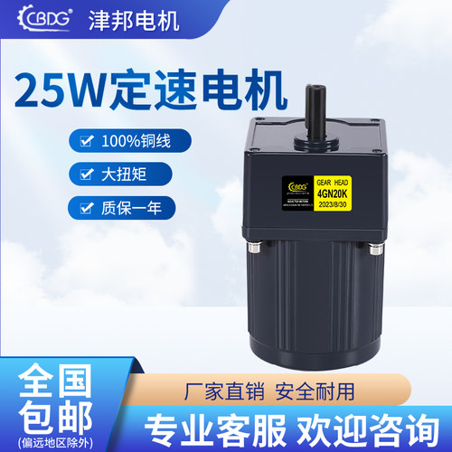 25W定速电机220V减速电机全铜