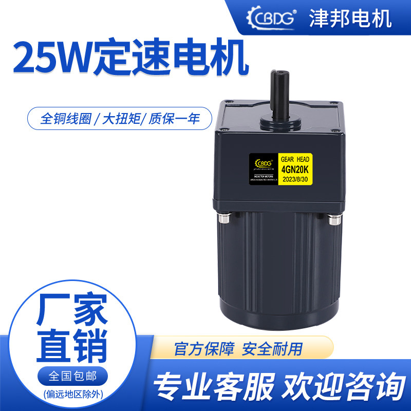 25W定速电机220V减速电机全铜