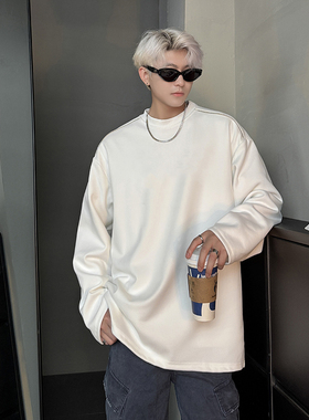 现货300克重磅圆领卫衣男秋冬款美式高街潮牌外套WY7710-P28特c