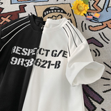 现280克重夏季T恤男宽松潮流三条杠短袖上衣A456-T917-P30特黑，男装T恤，电商A456（原C415）