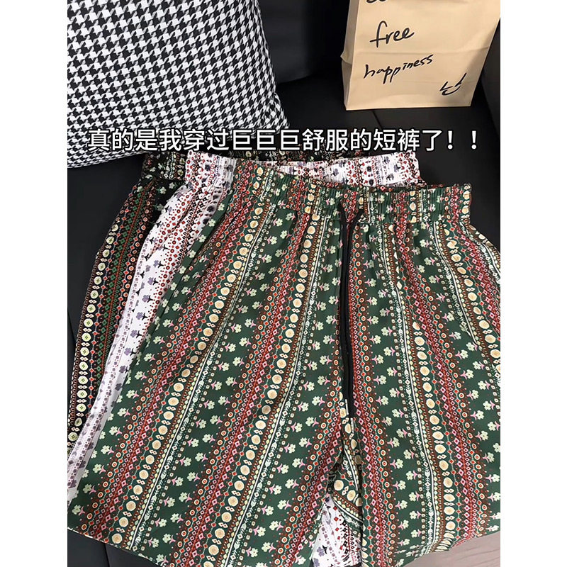 A456-DK929-P20特现货冰丝花短裤夏季宽松潮牌运动休闲五分裤子,男装牛仔裤,电商A456（原C415）