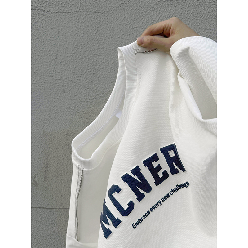 现280克夏季发泡T恤男宽松潮流拉链设计短袖冰丝A456-T910-P35白