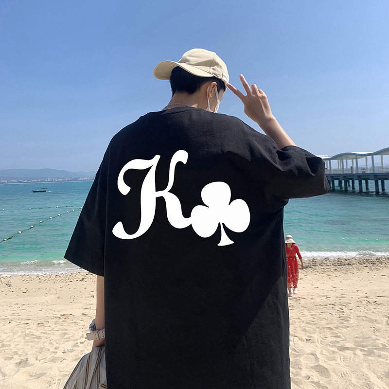 梅花夏季潮牌复古潮流ins宽松短袖t恤A432-T716-P25，男装T恤，电商A456（原C415）