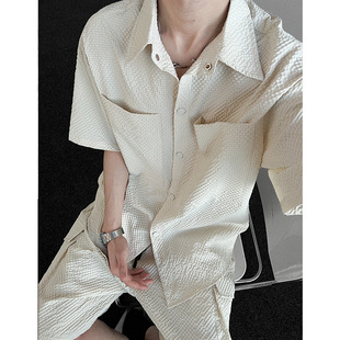 P45特批控79大码 套装 男装 机能衬衫 速干铁扣两件套F 工装 现货TZ888