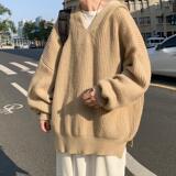 现货冬季加厚针织衫套头毛衣冬装宽松连帽外套MY03-P50特，男装针织衫/毛衣，电商A456（原C415）
