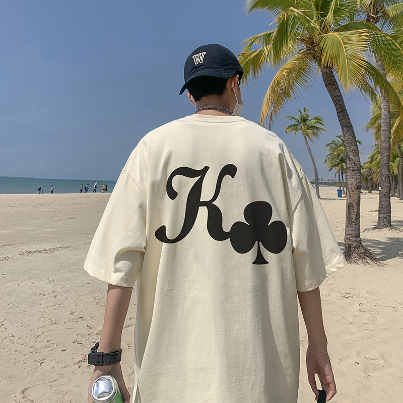 直播有280克梅花夏季潮牌复古潮流ins宽松短袖t恤A432-T716-P25，男装T恤，电商A456（原C415）