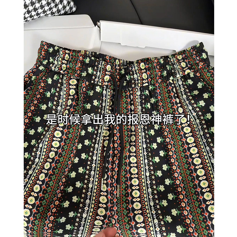 A456-DK929-P20特现货冰丝花短裤夏季宽松潮牌运动休闲五分裤子c,男装牛仔裤,电商A456（原C415）