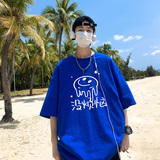 T81-P20特没烦恼chic新款t恤潮流简约卡通印花夏季圆领上衣，男装T恤，电商A456（原C415）