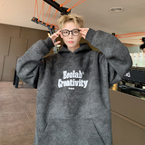 现货420克烫金扎染重磅卫衣男秋冬款连帽潮牌美式高街黑外套WY805，男装卫衣，电商A456（原C415）