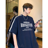 现货重磅280克潮牌ins潮流复古插肩袖t恤男短袖T823-P40控58，男装T恤，电商A456（原C415）