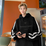 现货420高克重磅秋冬麂皮绒连帽情侣卫衣男外套JP79-P55杏，男装卫衣，电商A456（原C415）