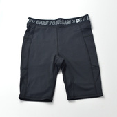 女款 跳操短裤 黑色健身短裤 手机口袋中性风格 夏秋季 三四五分裤