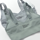 高品质好货 优质运动文胸V型简约螺纹健身内衣bra无钢圈瑜伽细带