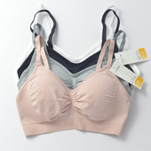 日常款 运动文胸V型健身内衣bra无钢圈瑜伽细带背扣可调节 经典