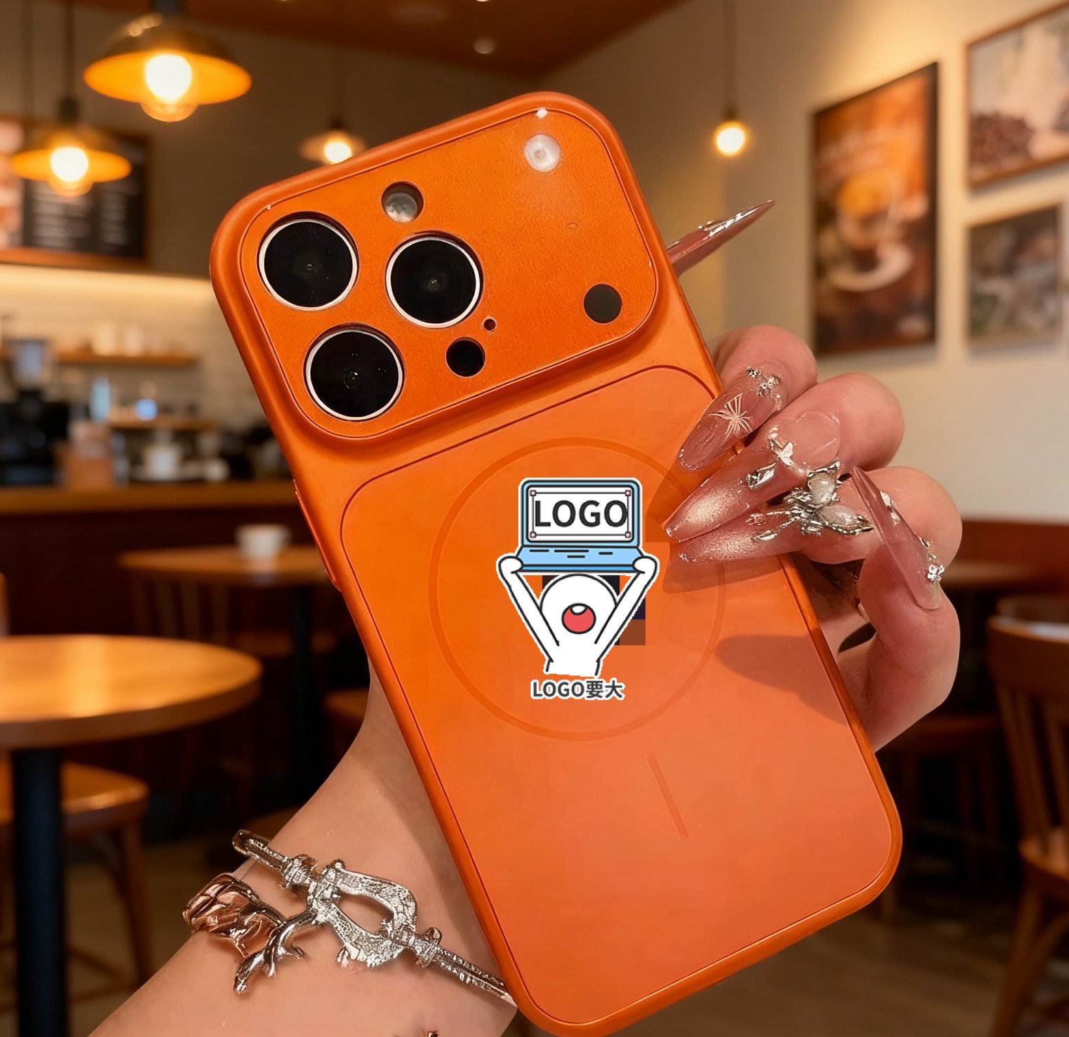 磁吸高品质秒变17/新款15Pro带镜头膜大视窗磨iPho14ProMax原机感磨砂