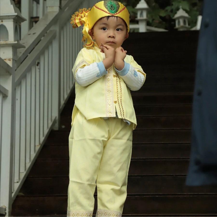 六一儿童节傣族男童泼水节演出服