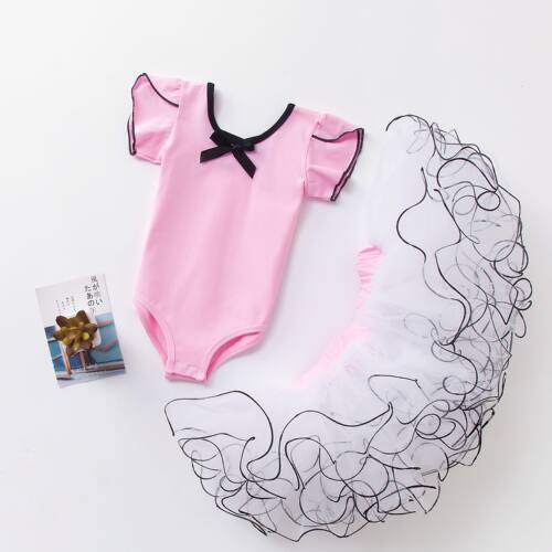 儿童舞蹈服练功服女童夏季芭蕾裙