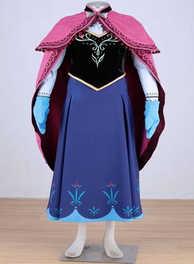 冰雪奇缘Anna安娜公主Cosplay服角色扮演万圣节女装动漫 圣诞节