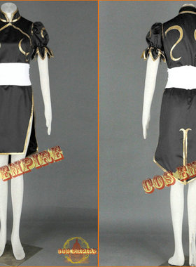 街头霸王拳皇春丽游戏cosplay服灰色旗袍性感日本可定制包邮cos服