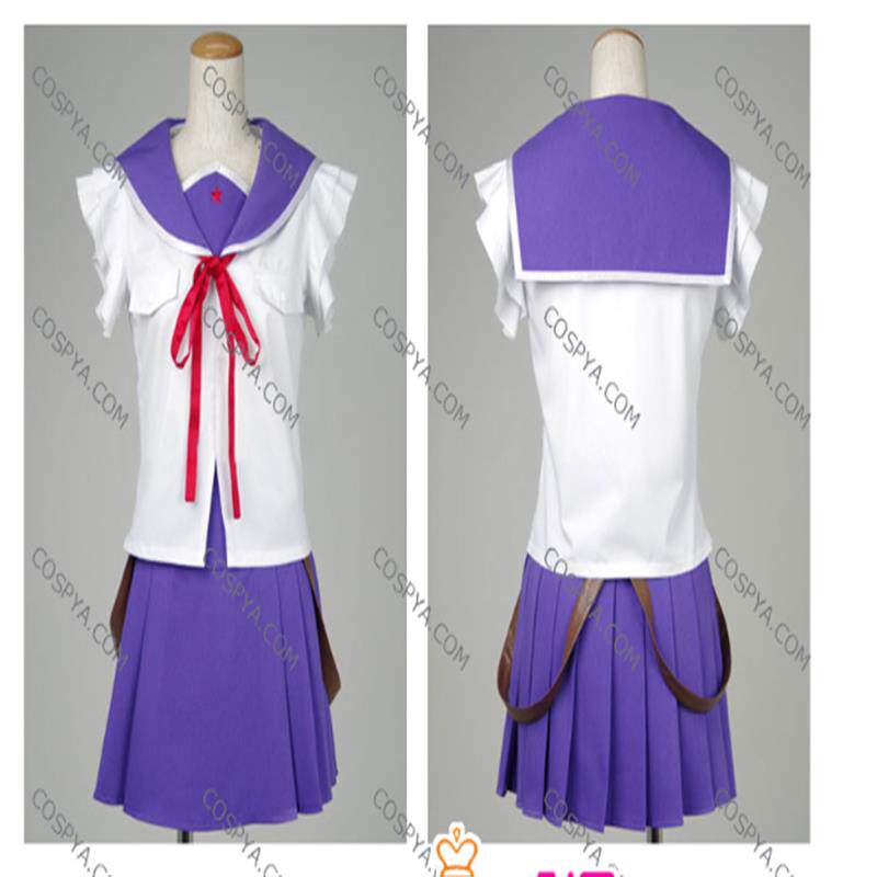学园孤岛 巡之丘学院高等学校女子校服 丈枪由纪 全套cosplay服装