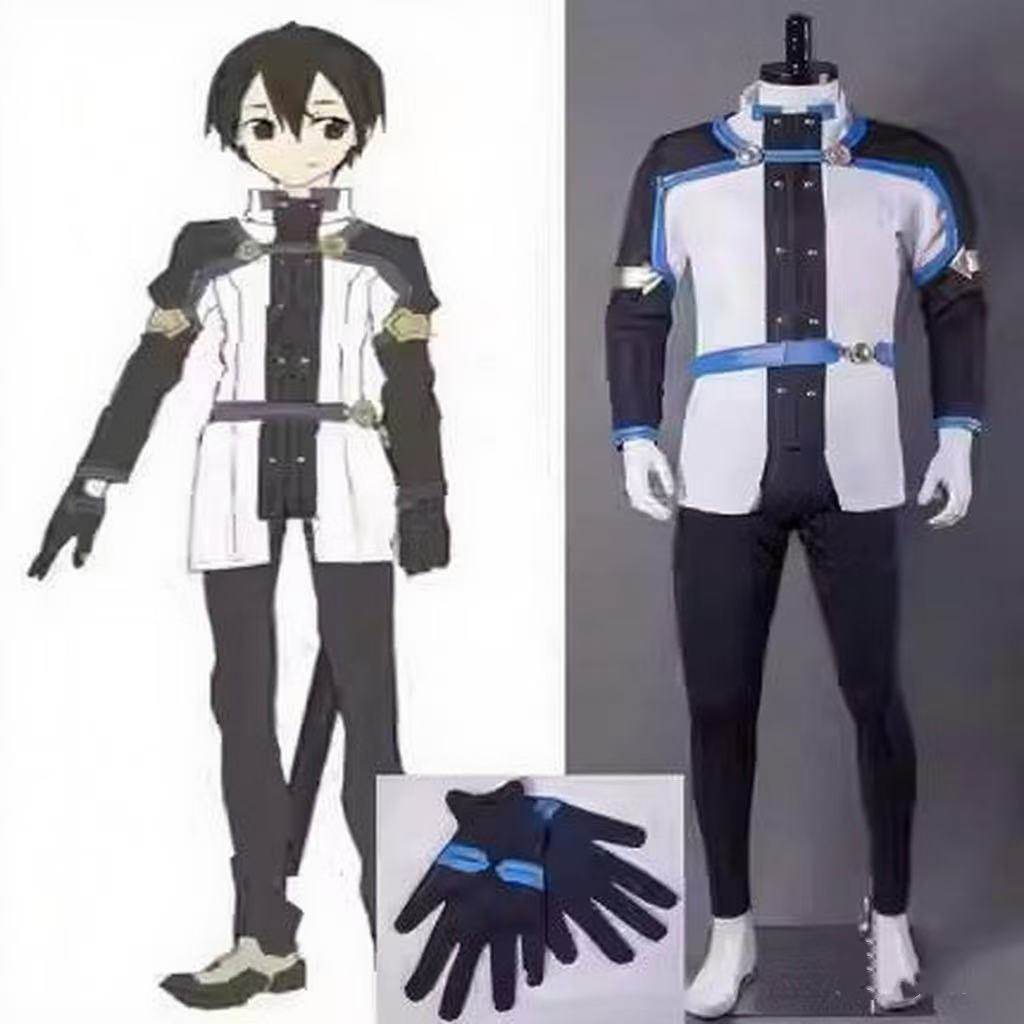 刀剑神域剧场版cos 桐人cos服 桐谷和人cos cosplay服装 演出男装