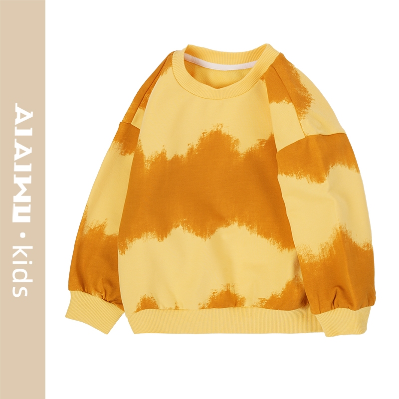 艾艾屋男童上衣秋季幼小童长袖T恤潮款休闲卫衣YMAD49