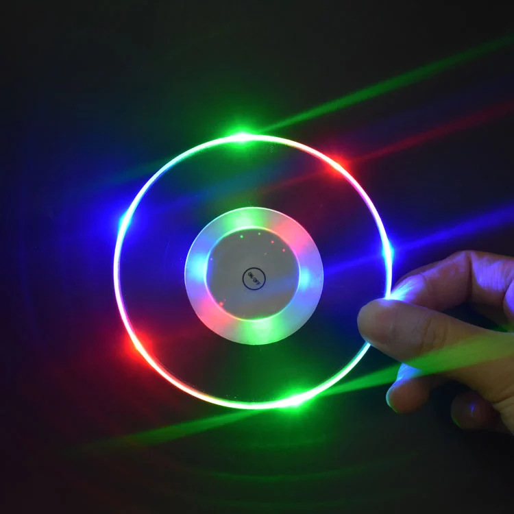 鸡尾酒底座灯led发光杯垫发光垫调酒发光灯酒吧KTV酒杯贴灯座酒垫