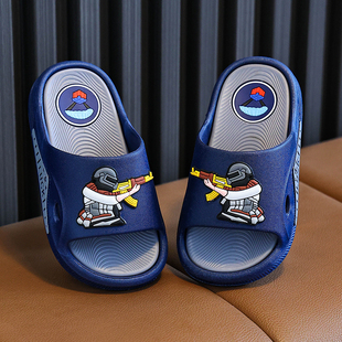网红吃鸡儿童凉拖鞋男童夏季防滑不臭脚中大童外穿拖鞋