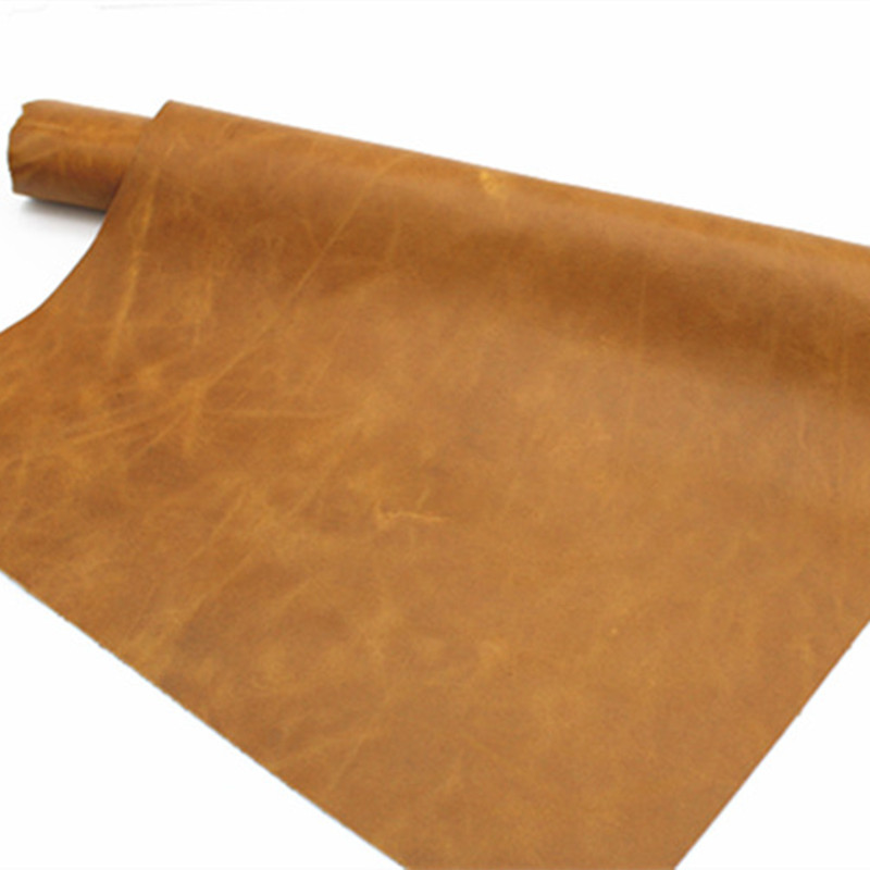 牛皮皮料真皮头层牛皮黄棕色座椅