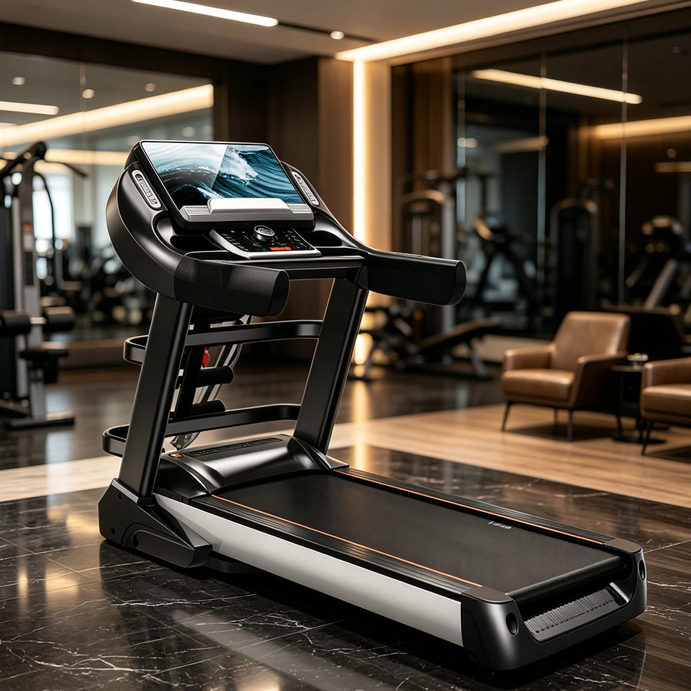 Treadmill 大型室内多功能跑步机静音减震触屏大屏幕跑步机跨境