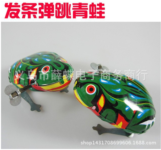铁皮青蛙跳跳蛙发条儿童宝宝玩具发条玩具