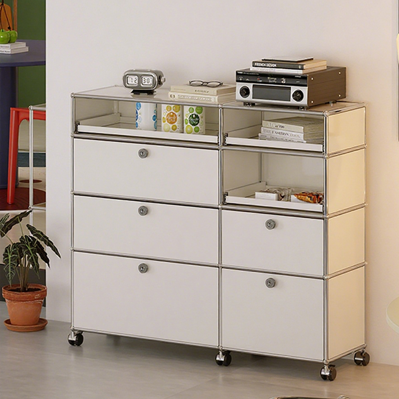 USM不锈钢模块餐边柜收纳咖啡柜