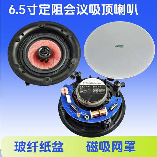 低音室内商用工程同轴吸顶喇叭
