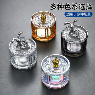 创意烟灰缸带盖办公室防风飞灰漏斗烟缸家用客厅网红个性 新款 烟盅