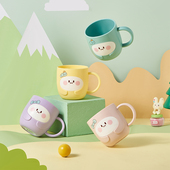 儿童刷牙杯洗漱牙缸牙刷宝宝家用可爱卡通男女孩防摔漱口马卡龙色