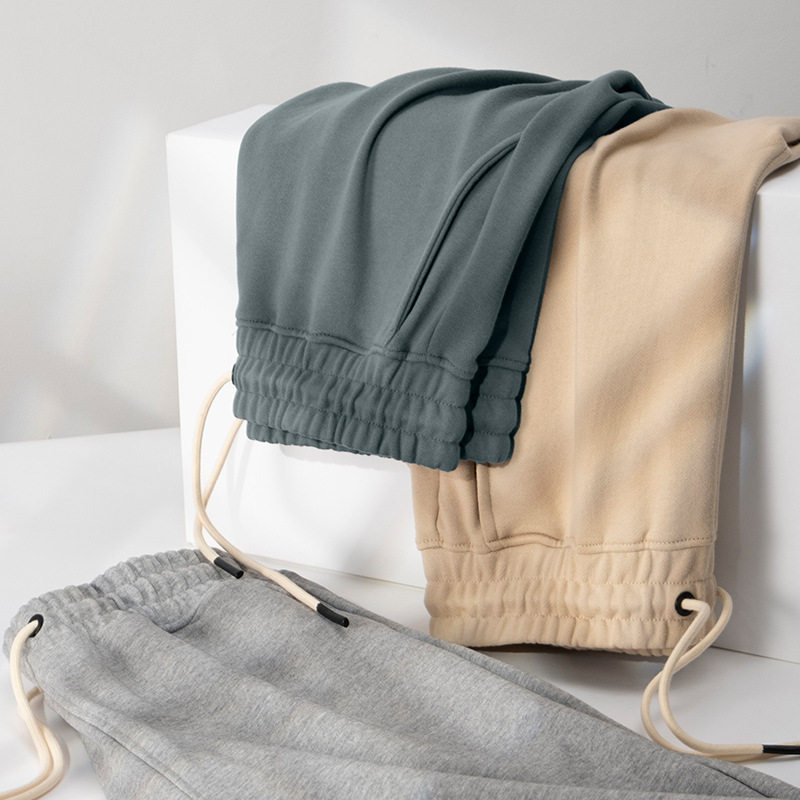 纯色重磅夏针织纯棉日系毛圈复古运动抽绳五分休闲短裤卫裤男包邮