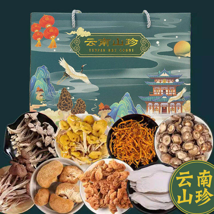 念味思八大云南山珍滋养礼盒干货礼盒煲汤山珍大礼包年货礼端午节