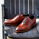 德比鞋 手工洗水皮英伦日系牛津婚 男布洛克雕花休闲意大利商务正装