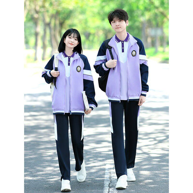 学院风初中生班服套装运动会春季卫衣两件套校服高中生开幕式服装